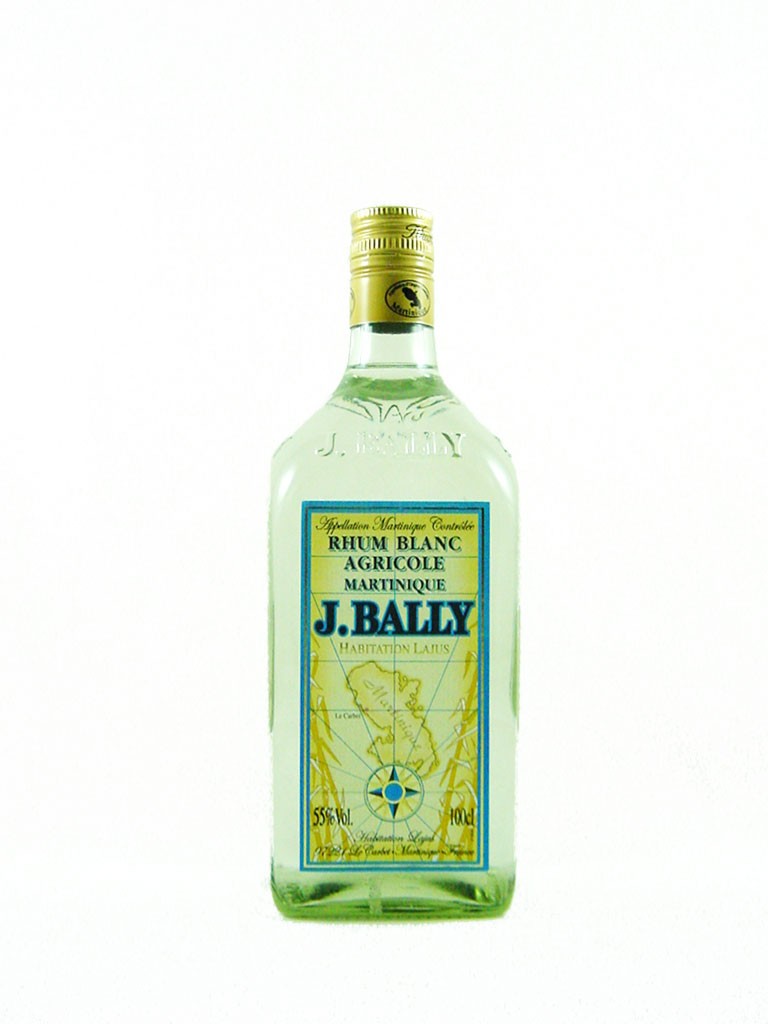 RHUM BALLY BLANC LITRE 55° - Boissons du Monde